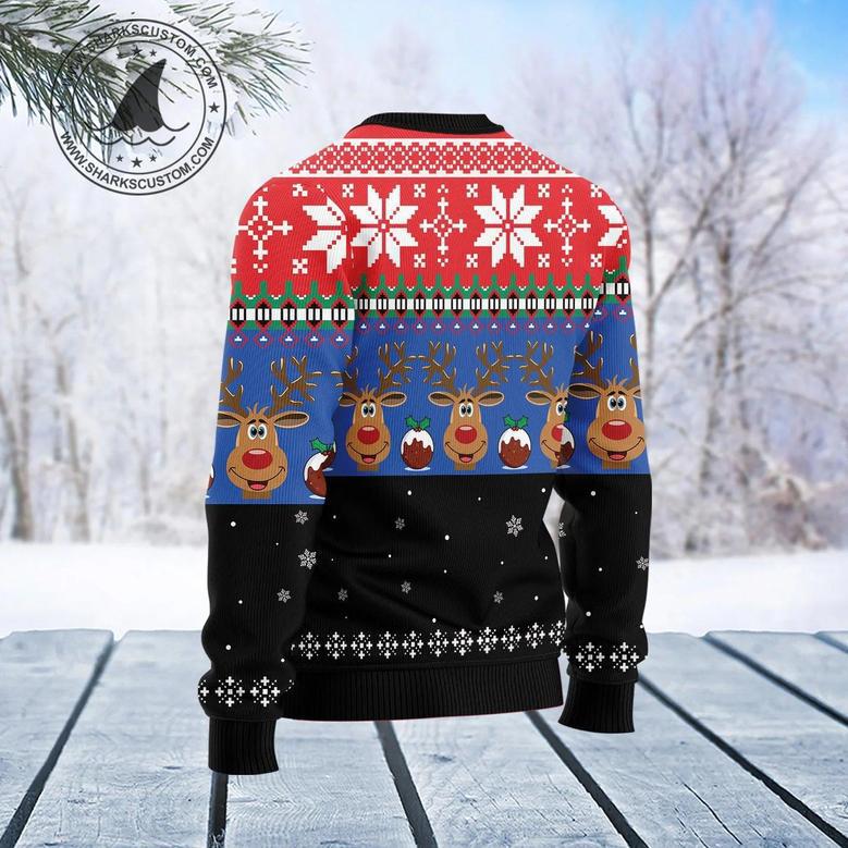 Reindeer Noel unisex womens & mens, couples matching, friends, funny family ugly christmas holiday sweater gifts 2