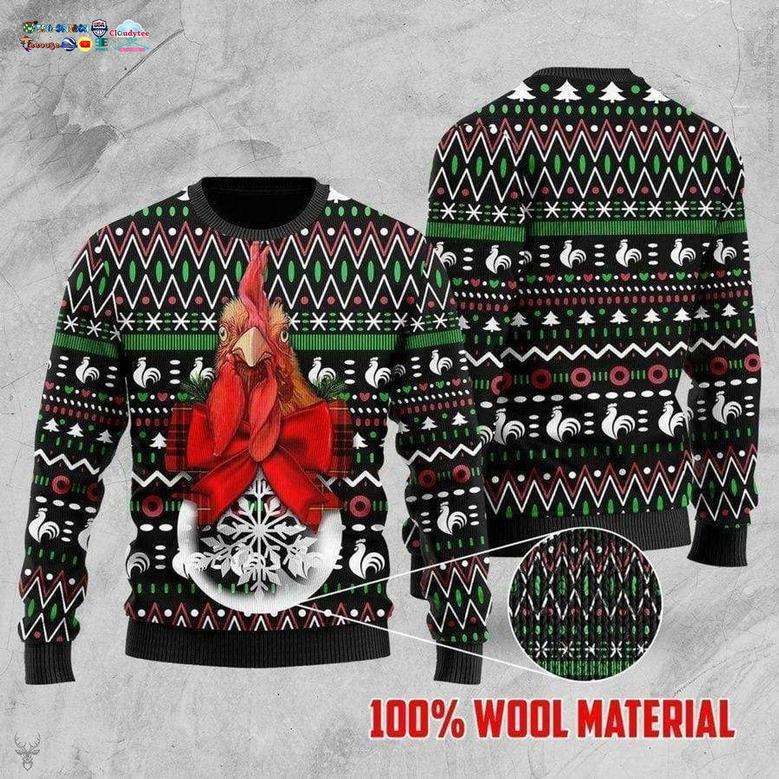 Rooster Ugly Christmas Sweater