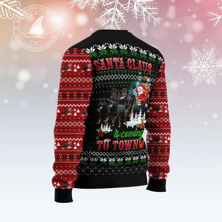 Rottweiler Town Christmas Ugly Christmas Sweater