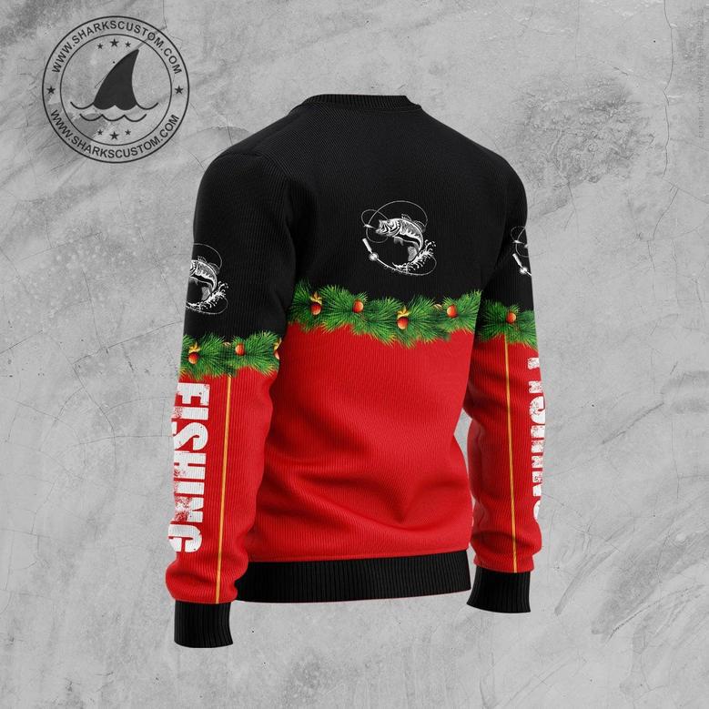 Santa Fisherman Ugly Christmas Sweater