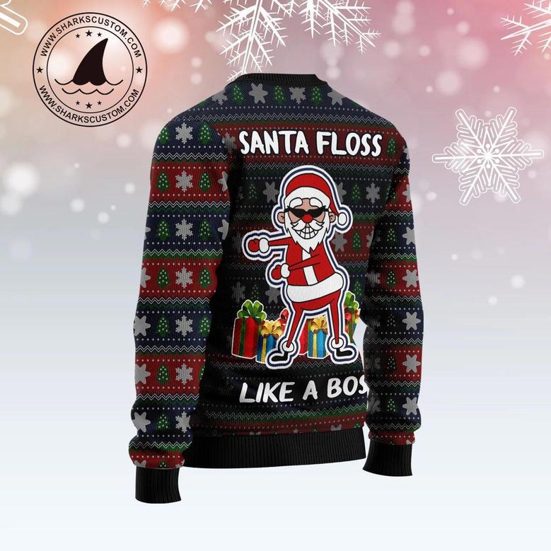 Santa Floss Ugly Christmas Sweater