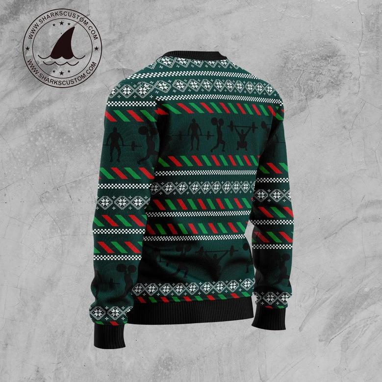 Santa No Lift No Gift Ugly Christmas Sweater