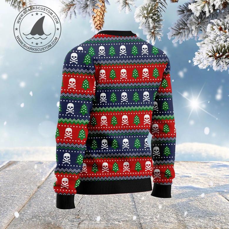 Santa Skull Ugly Christmas Sweater