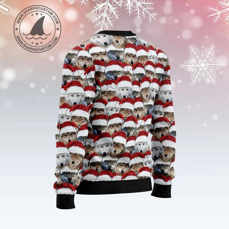 Santa Wolf Ugly Christmas Sweater