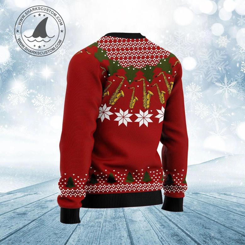 Saxophone Lover Ugly Christmas Sweater