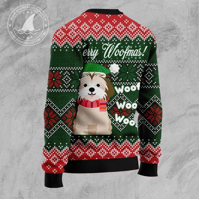 Shih Tzu Woofmas Ugly Christmas Sweater