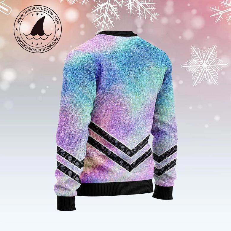 Skull Hologram Ugly Christmas Sweater