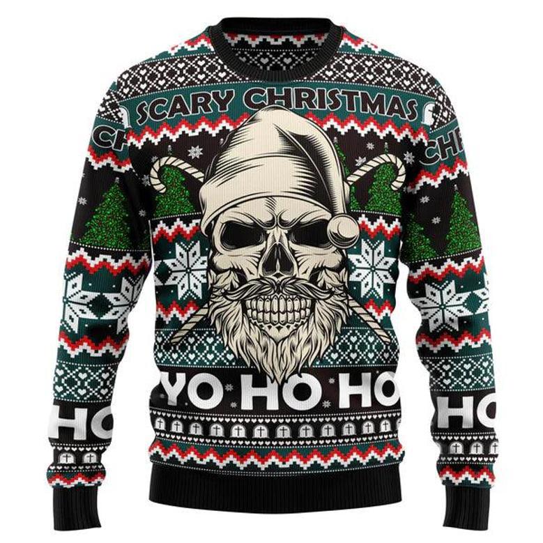 Skull Scary Christmas Ugly Christmas Sweater