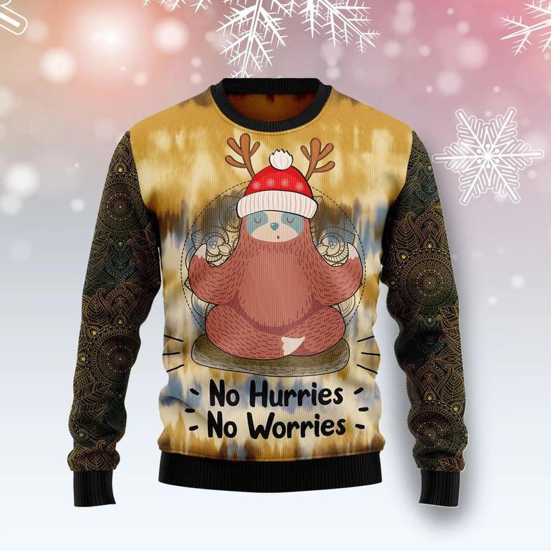 Sloth Mandala Ugly Christmas Sweater