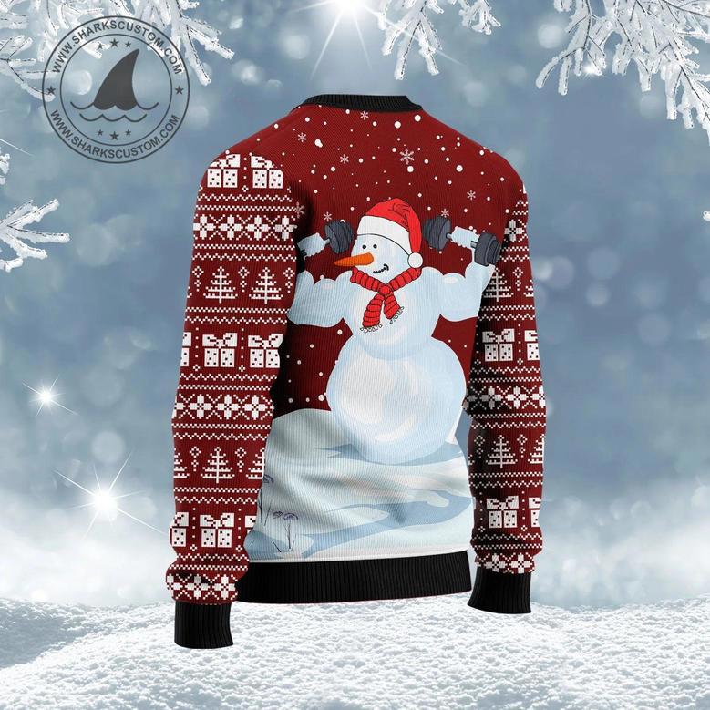 Snowman Christmas Ugly Christmas Sweater unisex womens & mens, couples matching, friends, funny family ugly christmas holiday sweater gifts