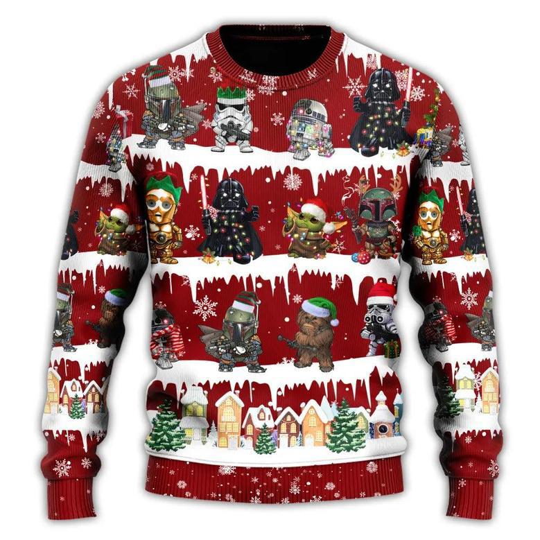 Star Wars Darth Vader Mandalorian Ugly Christmas Sweaters