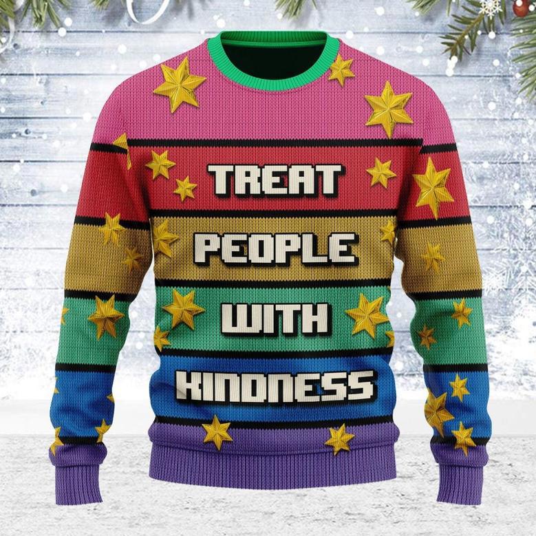 Treat People With Kindness Ugly Christmas Sweater