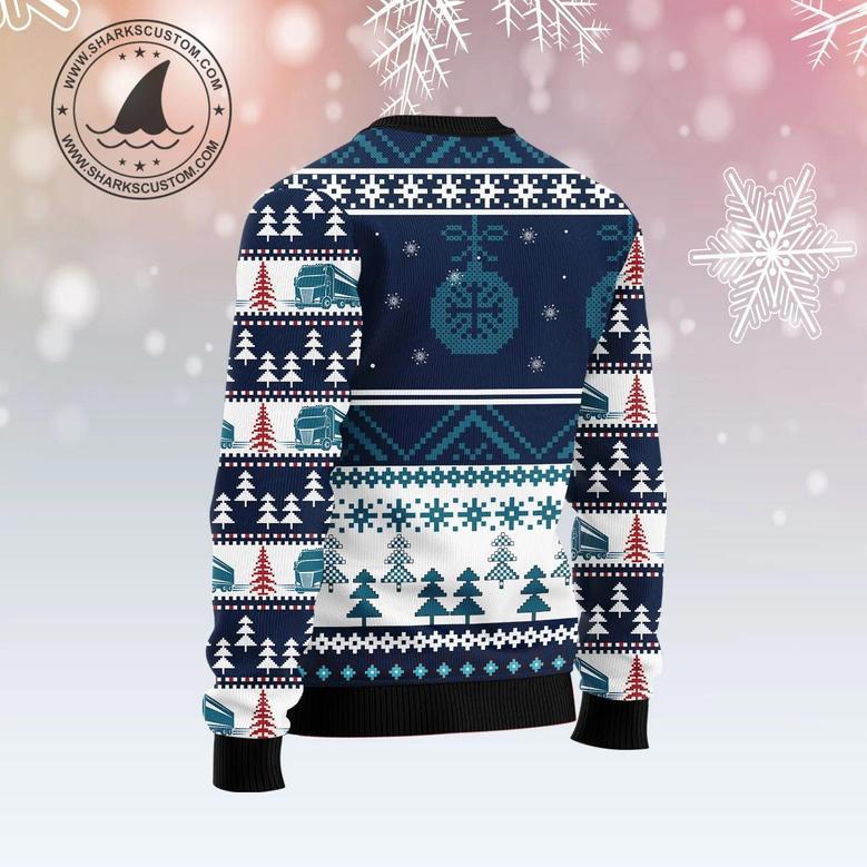 Truck Peace Love unisex womens & mens, couples matching, friends, funny family ugly christmas holiday sweater gifts