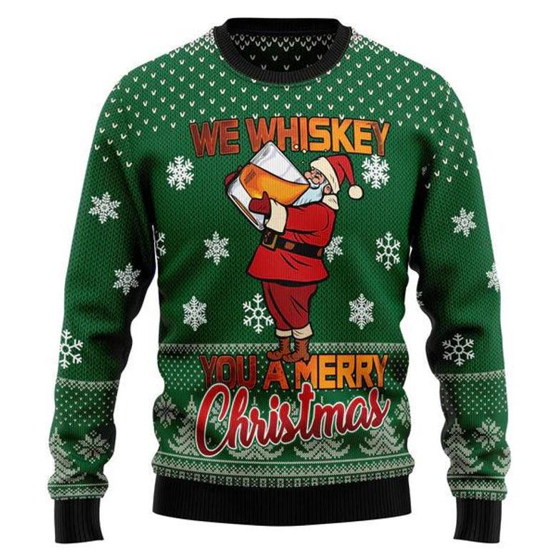 We Whiskey You A Merry Christmas Ugly Christmas Sweater