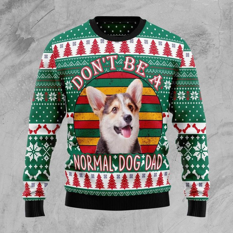 Welsh Corgi Dog Dad Ugly Christmas Sweater