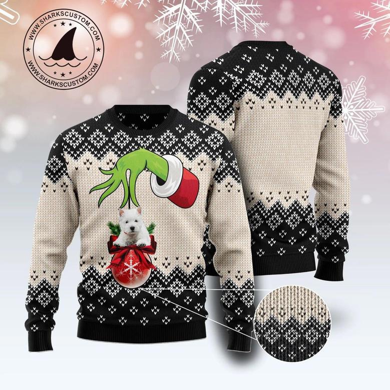 West Highland White Terrier Xmas Ball Ugly Christmas Sweater