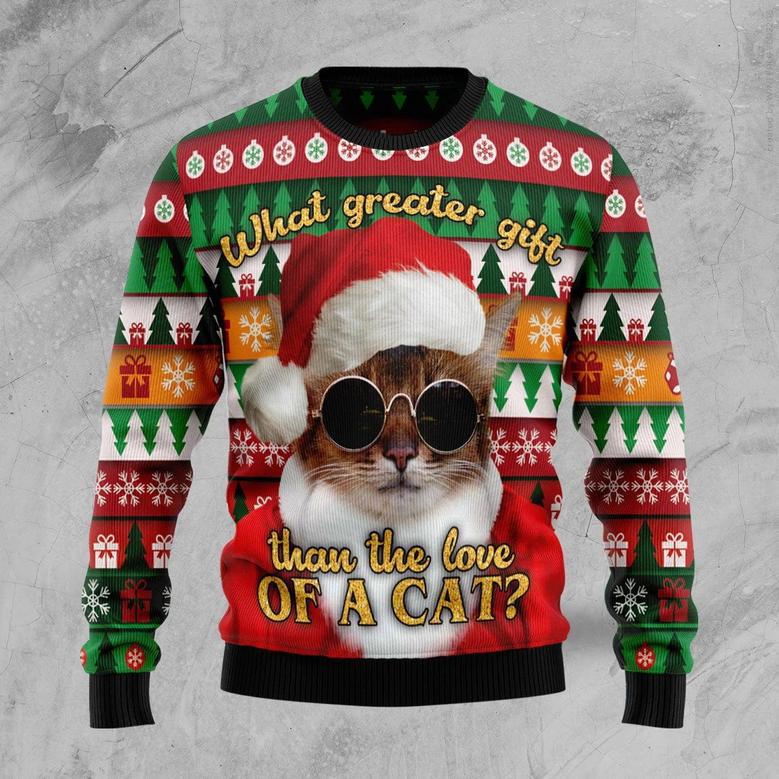 What greater gift than the love of a cat Ugly Christmas Sweater