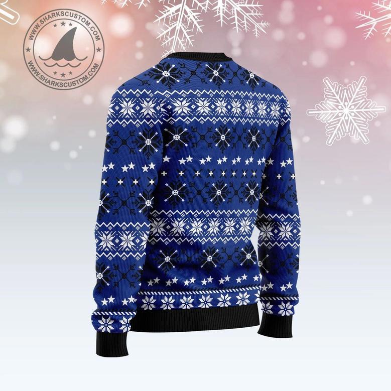 Wolf Howling Moon Ugly Christmas Sweater