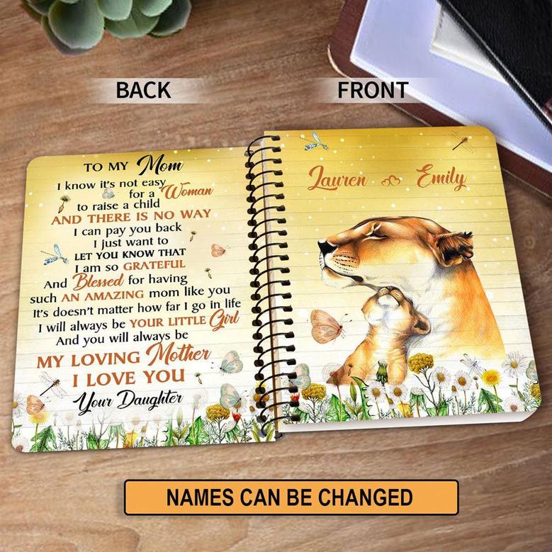 I Will Always Be Your Little Girl Personalized Spiral Notebook For Mom, Christian Spiral Notebooks