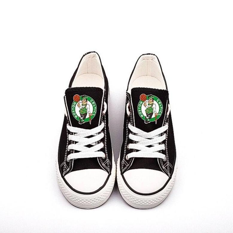 Boston CeItics Custom Shoes Basketball Celtics Low Top Sneakers Boston NBA Gumshoes Celtics