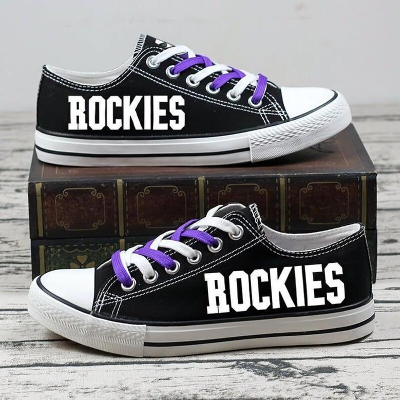 CoIorado Rockies MLB Baseball 2 Gift For Fans Low Top Custom Canvas Shoes