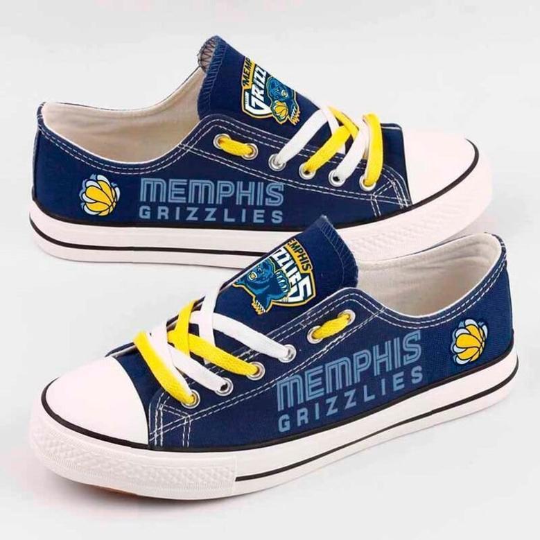 Memphis GrizzIies NBA Batketball Gift For Fans Low Top Custom Canvas Shoes