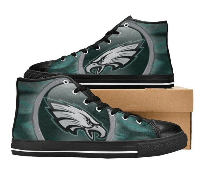 PhiIadeIphia EagIes NFL 15 Custom Canvas High Top Shoes