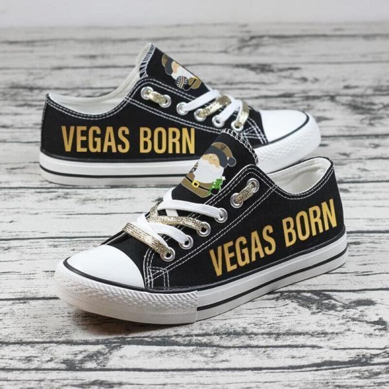 Vegas GoIden Knights NHL Hockey 3 Gift For Fans Low Top Custom Canvas Shoes