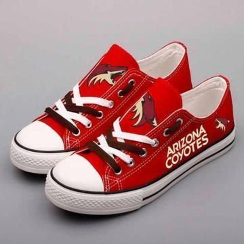 Arizona Coyotes NHL Hockey 4 Gift For Fans Low Top Custom Canvas Shoes