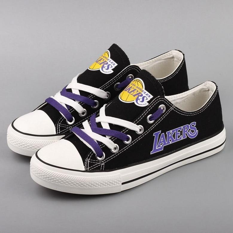 LA Lakers NBA Basketball 3 Gift For Fans Low Top Custom Canvas Shoes