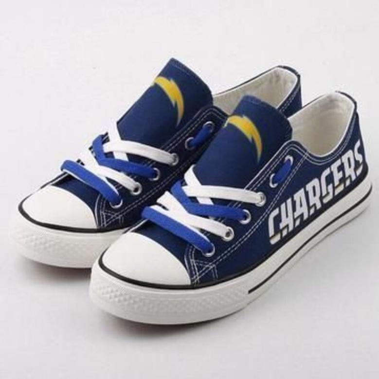 LA Chargers NFL Football Gift For Fans Low Top Custom Canvas Shoes