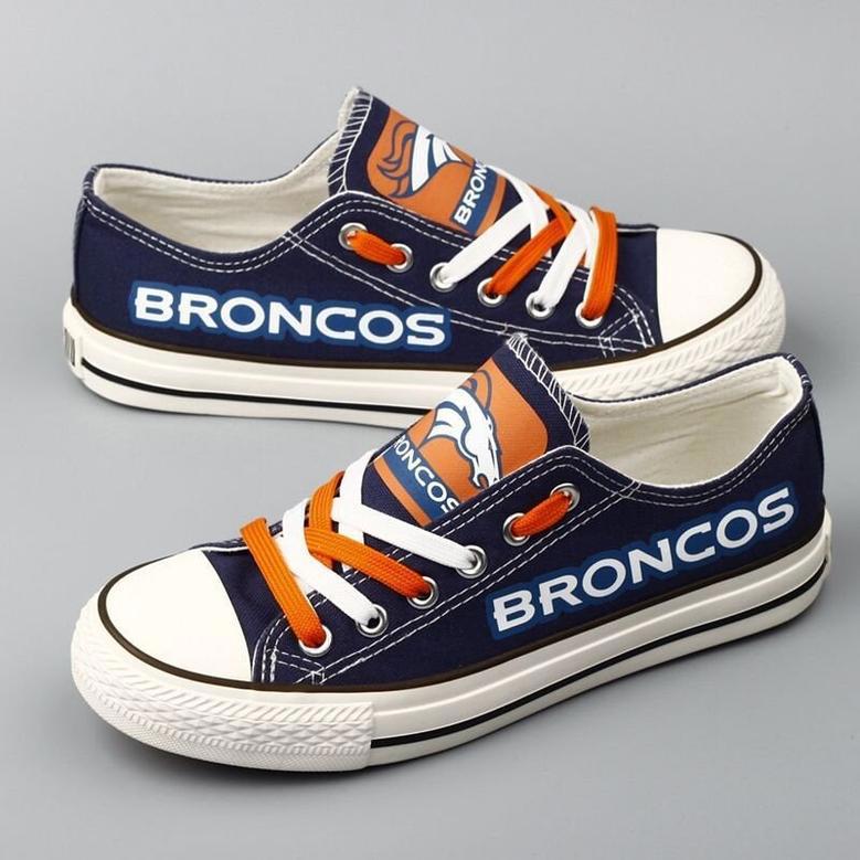 Denve Bronco NFL Football 5 Gift For Fans Low Top Custom Canvas Shoes