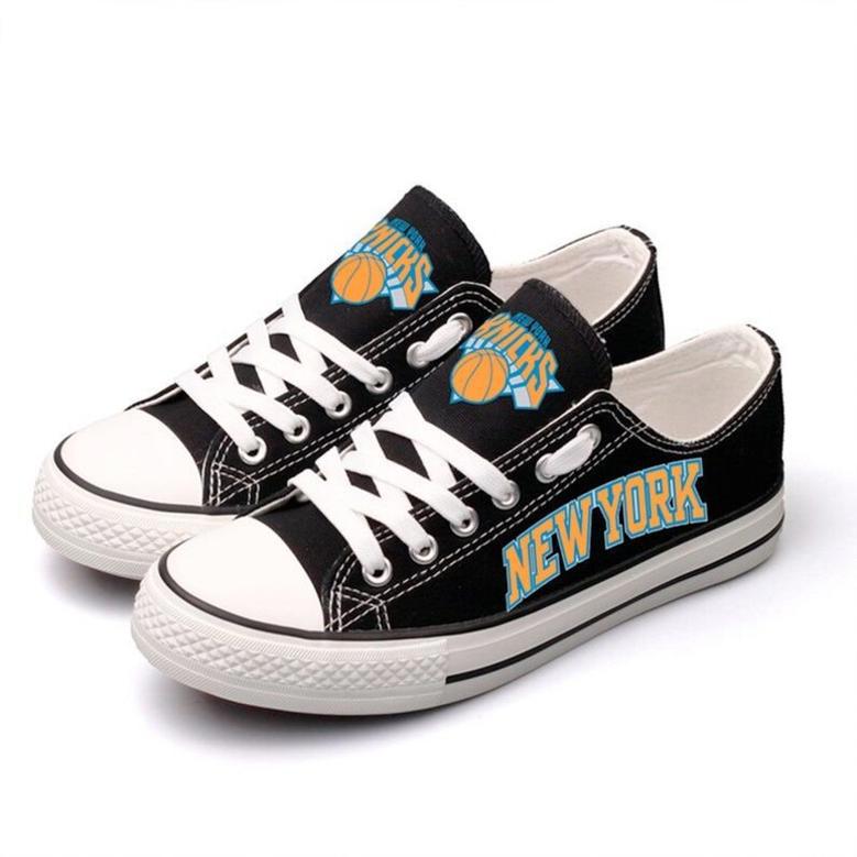 New York Knicks Custom Shoes Basketball Knicks Low Top Sneakers New York NBA Gumshoes Knicks