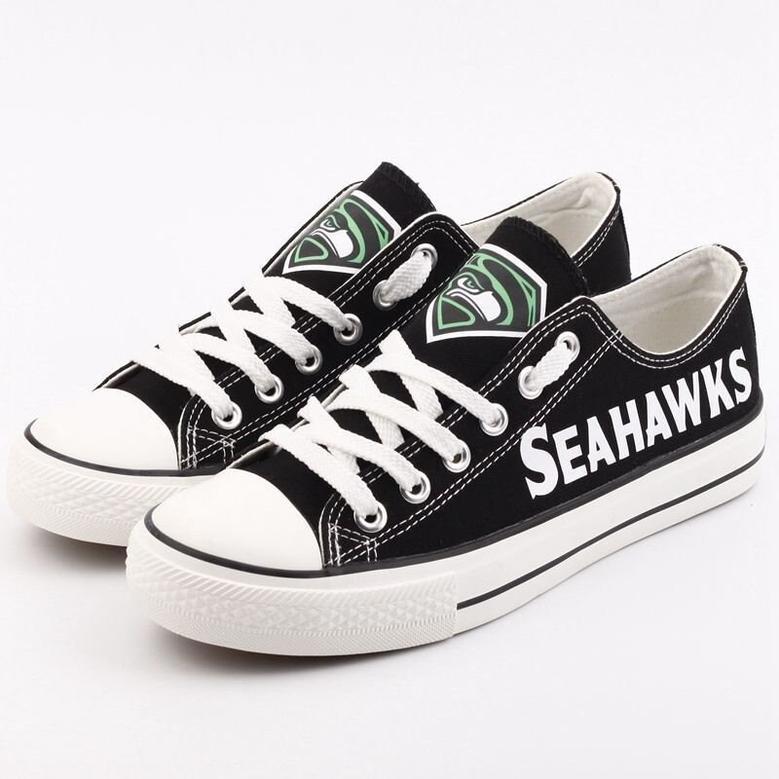 SeattIe Seahawks NFL Football 4 Gift For Fans Low Top Custom Canvas Shoes