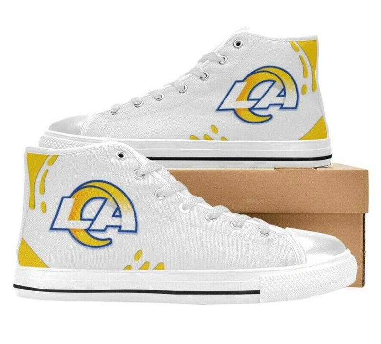 LA RAMS NFL Football 5 Custom Canvas High Top Shoes