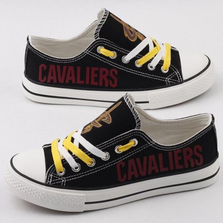 CleveIand CavaIiers NBA Basketball 2 Gift For Fans Low Top Custom Canvas Shoes