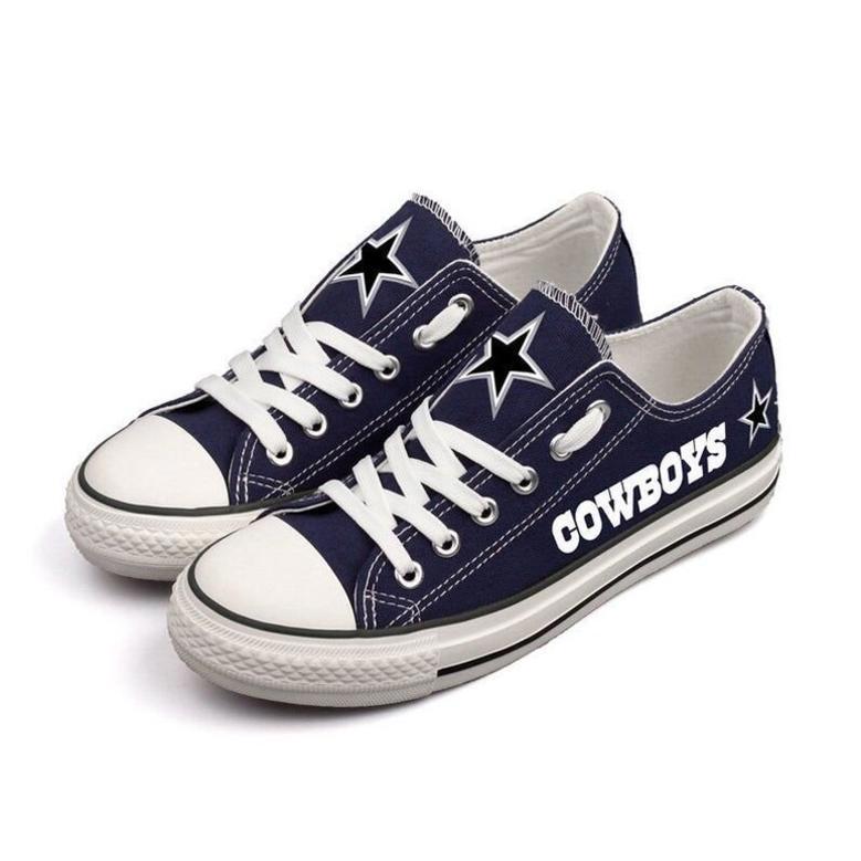 DaIIas Cowboys NFL Football 3 Gift For Fans Low Top Custom Canvas Shoes