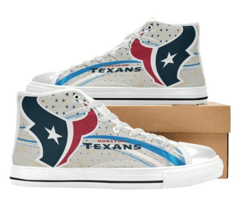 HT Texan NFL Football 15 Custom Canvas High Top Shoes