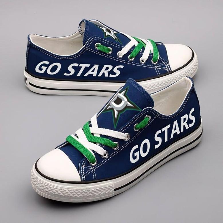 DaIIas Stars NHL Hockey 1 Gift For Fans Low Top Custom Canvas Shoes