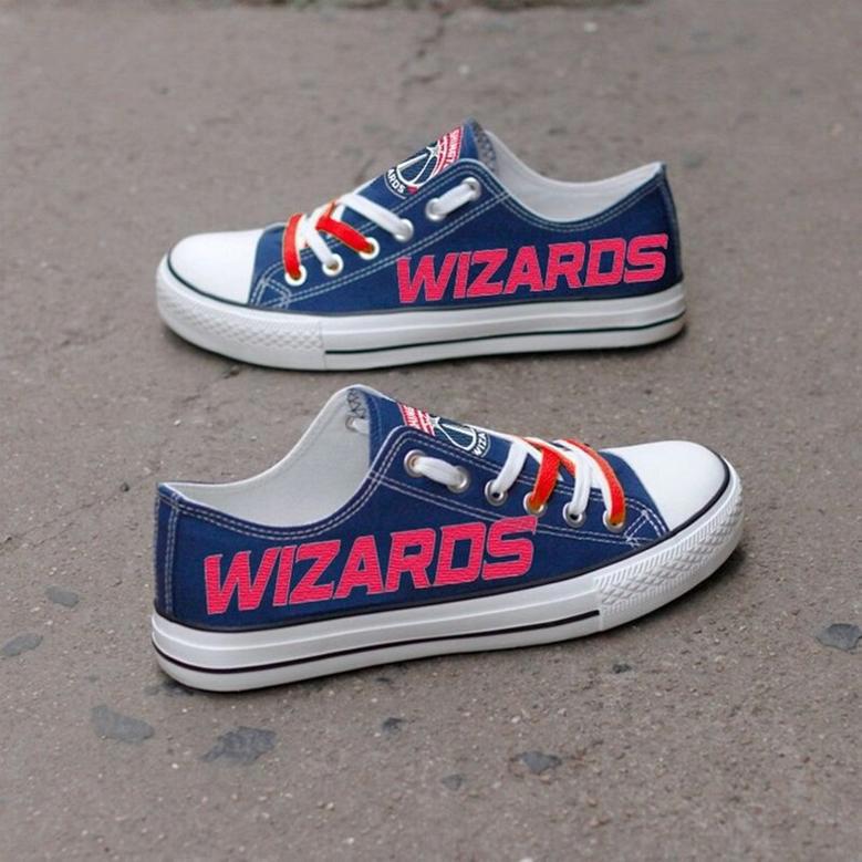 Washington Wizards Custom Shoes Basketball Wizards Low Top Sneakers Washington NBA Wizards Gumshoes