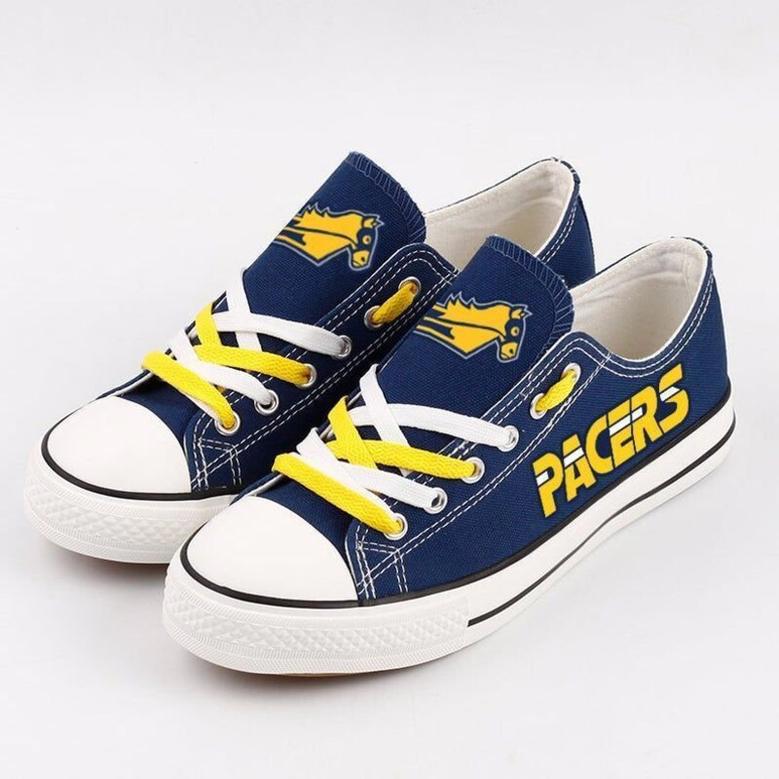 lndiana Pacers NBA Basketball Gift For Fans Low Top Custom Canvas Shoes