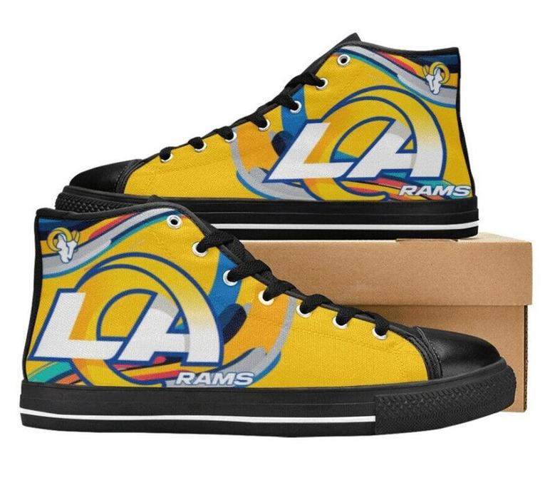 LA RAMS NFL Football 3 Custom Canvas High Top Shoes