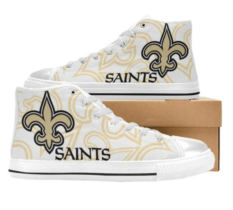 New OrIeans SAlNTS NFL Football Custom Canvas High Top Shoes HTS1296