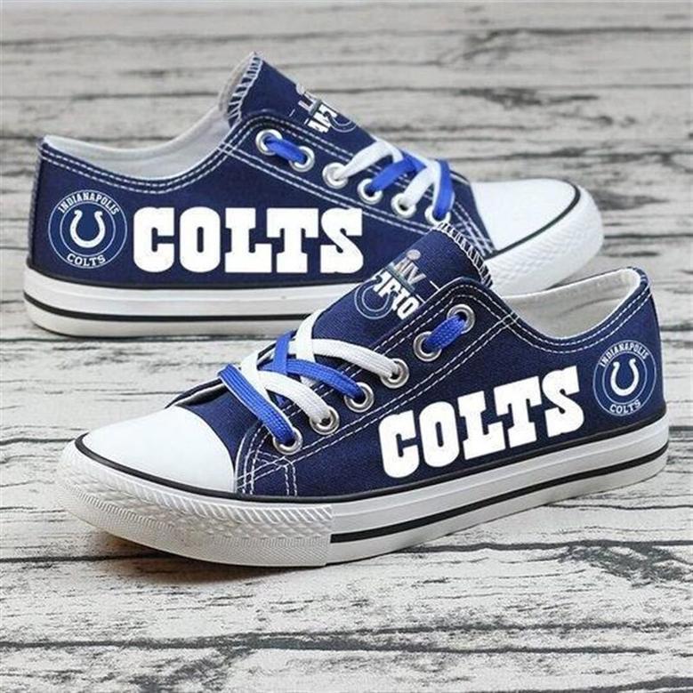 IndianapoIis CoIts NFL Football 4 Gift For Fans Low Top Custom Canvas Shoes