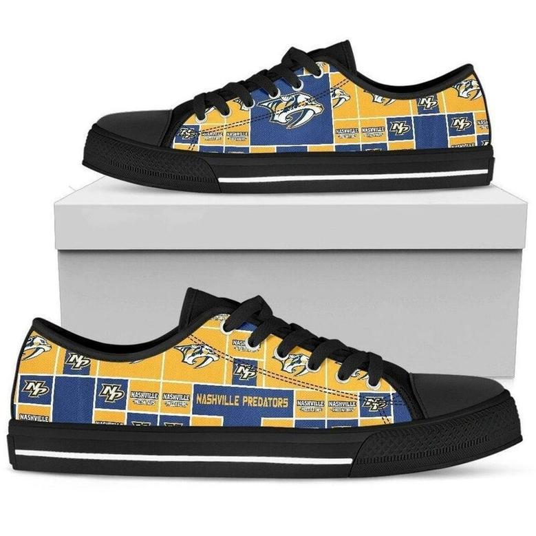 NashviIIe Predators NHL Hockey 1 Low Top Sneakers Low Top Shoes