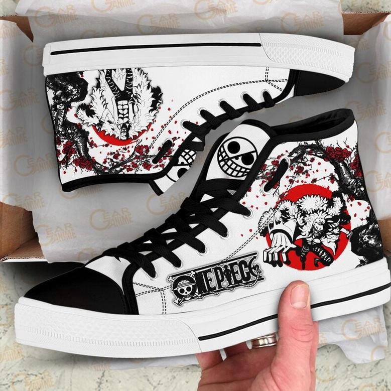 Doflamingo High Top Shoes Japan Style For Fans One Piece Anime