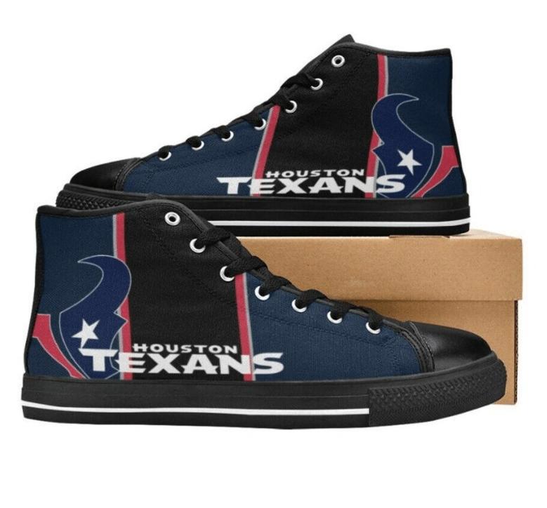 HT Texan NFL Football 6 Custom Canvas High Top Shoes HTS1213