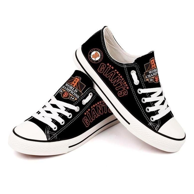 San Francisco Giants MLB Baseball 3 Gift For Fans Low Top Custom Canvas Shoes LT0239