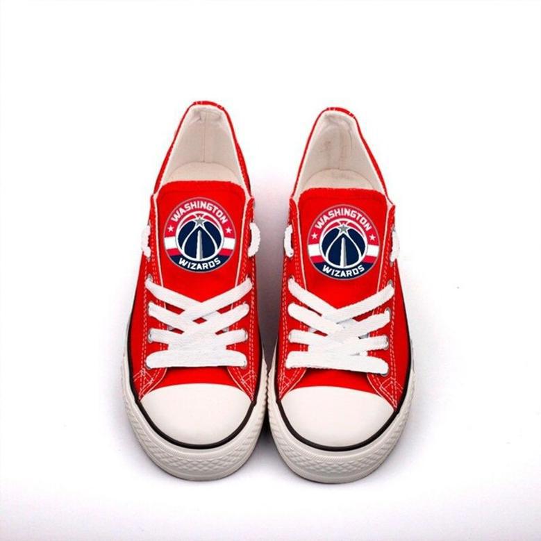 Washington Wizards Custom Shoes Basketball Wizards Low Top Sneakers Washington NBA Wizards Gumshoes