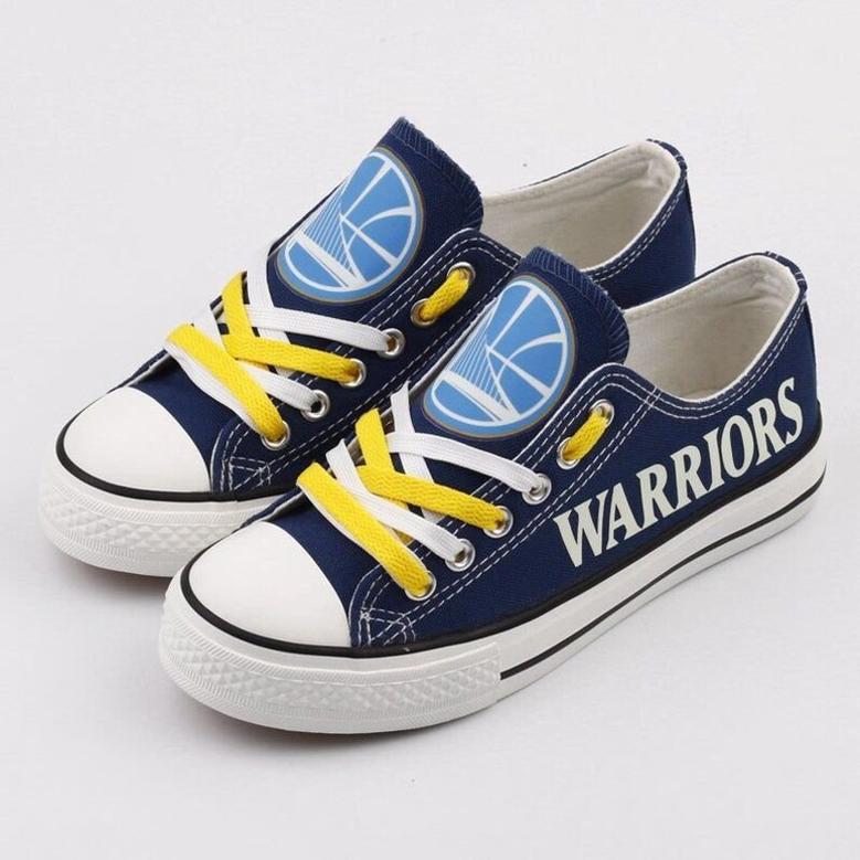 GoIden State Warriors NBA Basketball Gift For Fans Low Top Custom Canvas Shoes